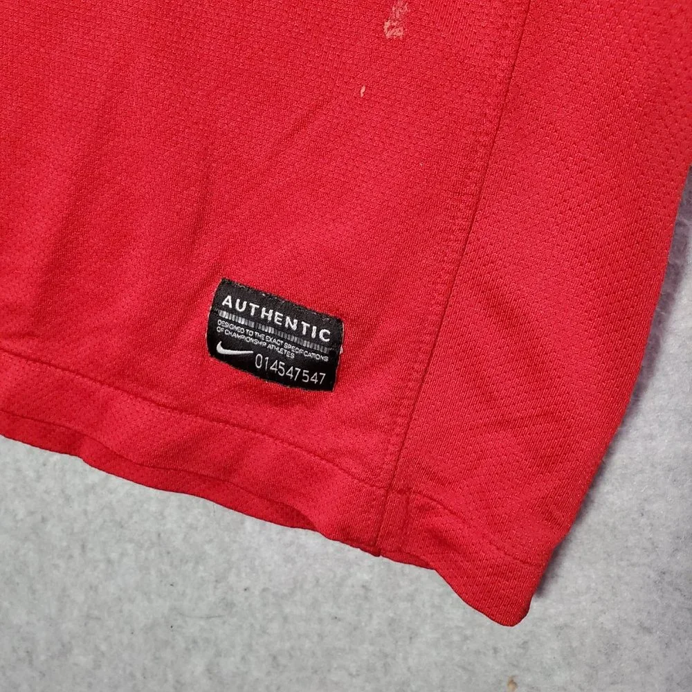 Arsenal London Men‎ Soccer Jersey Large Red 2011 Home Nike Logo